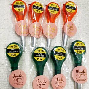 8pcs Tape Measure Pen - Thank you Gifts